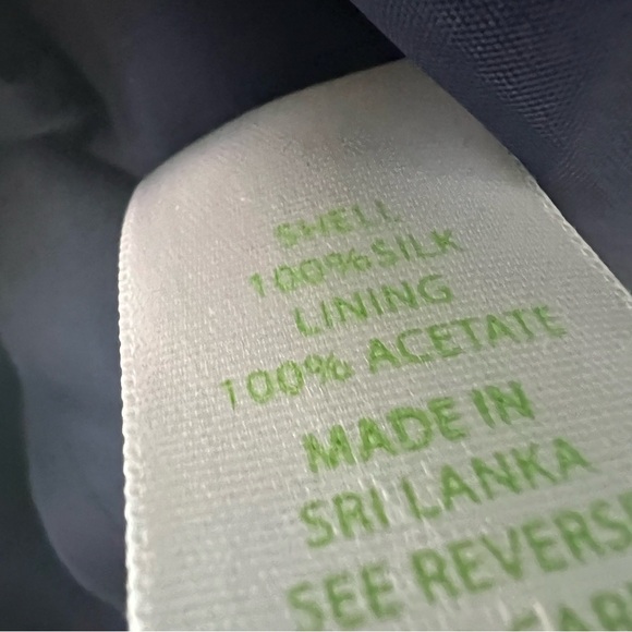 Lilly Pulitzer Dark Navy Silk Dress Sleeveless - Picture 11 of 11